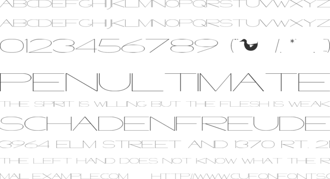Venetian Sound System font preview