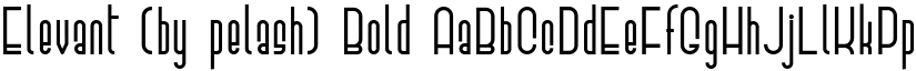 Elevant (by pelash) Bold font