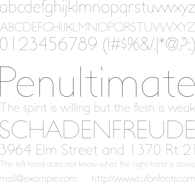 UltimaPDaa font preview