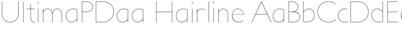 UltimaPDaa Hairline font