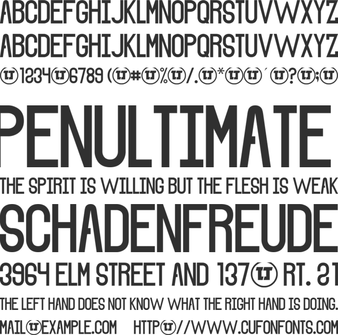 The Sound of Truth font preview