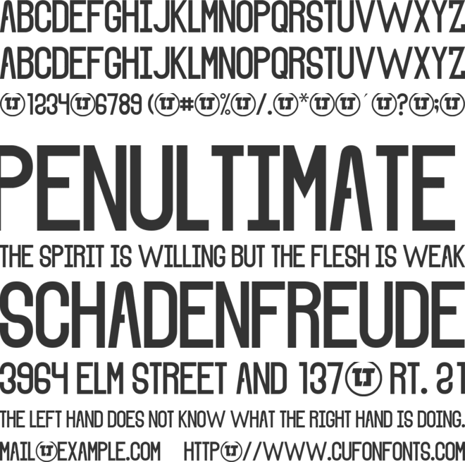 The Sound of Truth font preview