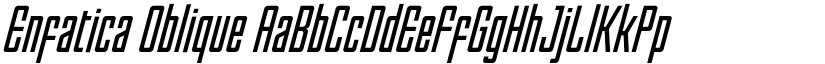 Enfatica Oblique font