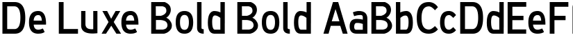 De Luxe Bold Bold font