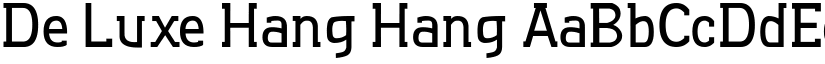 De Luxe Hang Hang font