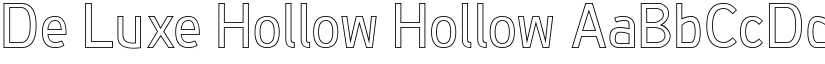 De Luxe Hollow Hollow font
