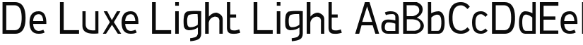 De Luxe Light Light font