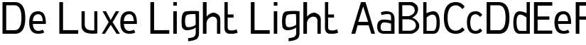 De Luxe Light Light font