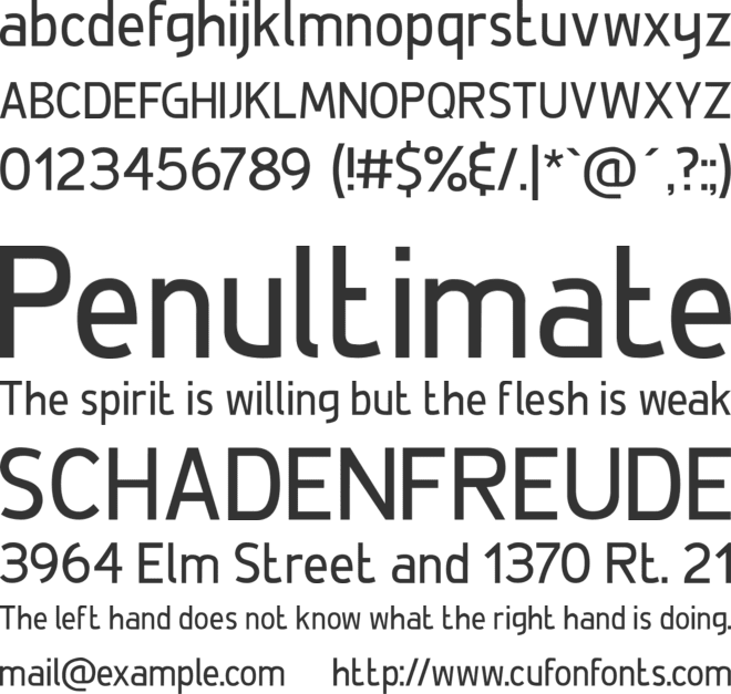 De Luxe  Condensed font preview