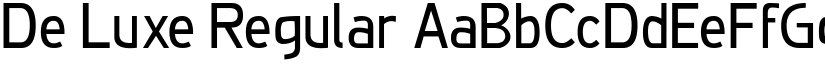 De Luxe Regular font
