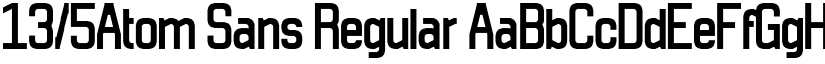 13/5Atom Sans Regular font