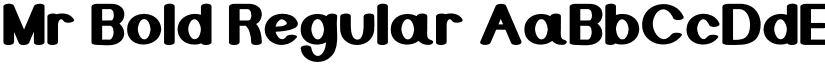 Mr Bold Regular font
