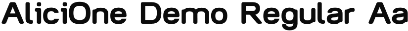 AliciOne Demo font download