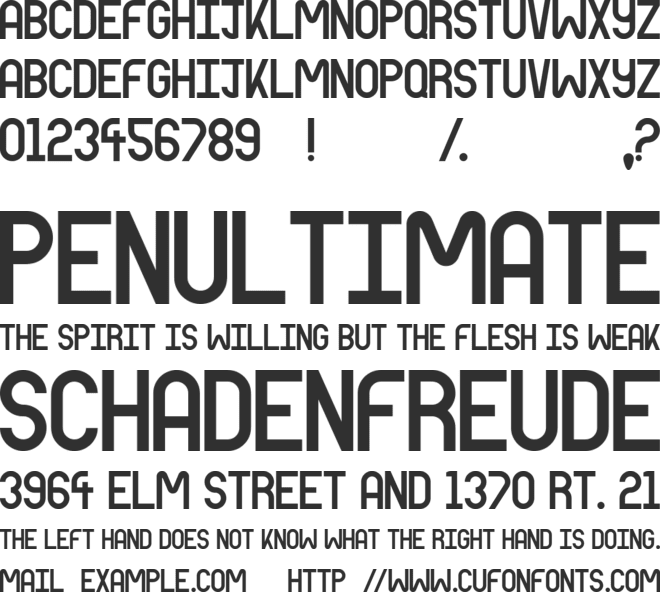 Woodhouse font preview