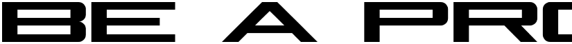 Be A Pro Regular font