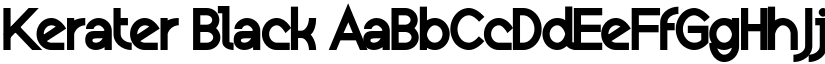 Kerater Black font