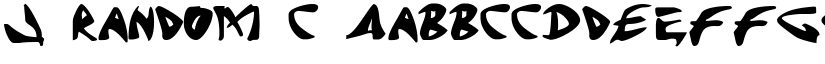 J Random C font
