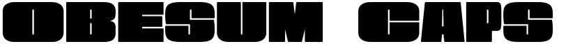 Obesum Caps Extra Black Expanded font