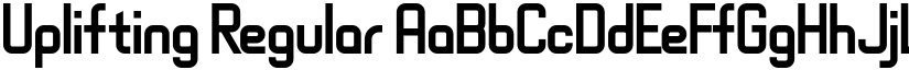 Uplifting Regular font