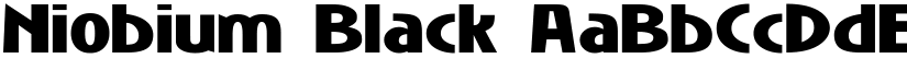 Niobium Black font