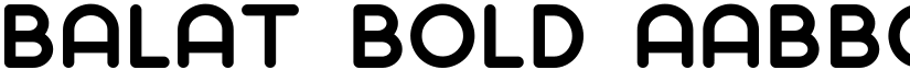 Balat Bold font