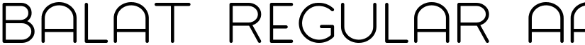Balat Regular font