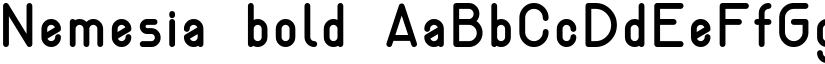 Nemesia bold font