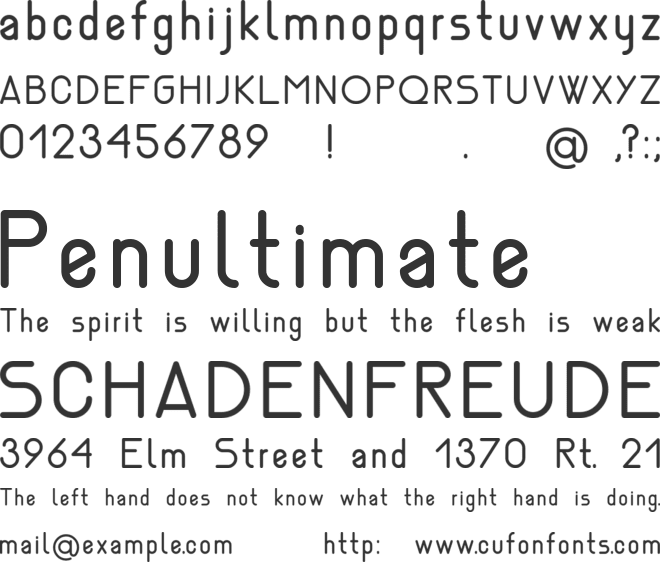 Nemesia font preview