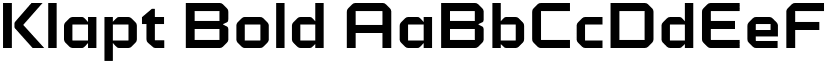 Klapt Bold font