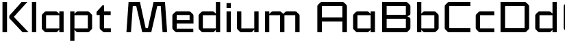 Klapt Medium font