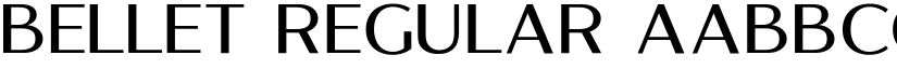 Bellet Regular font