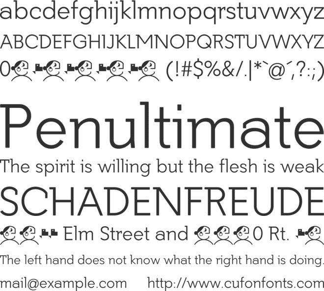 Getho font preview