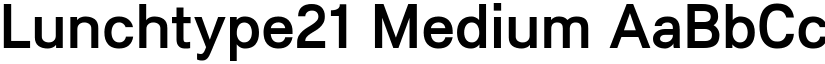 Lunchtype21 Medium font