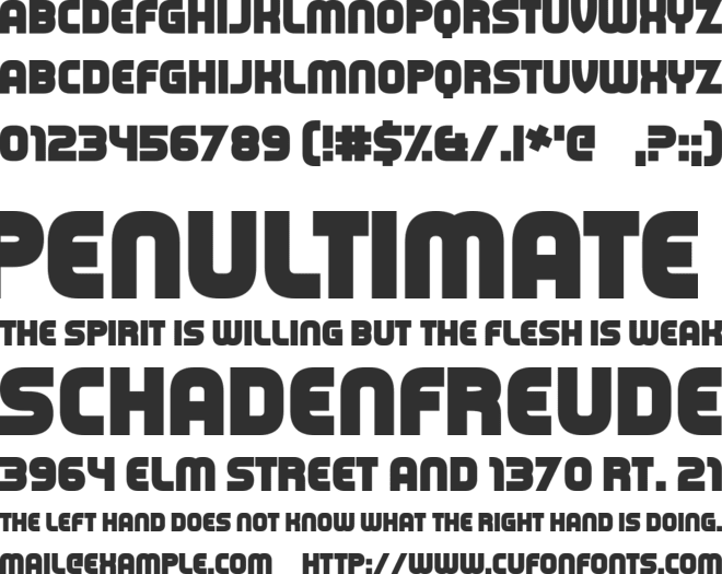 Capital Clickbait font preview