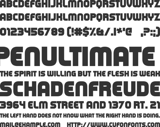 Capital Clickbait font preview