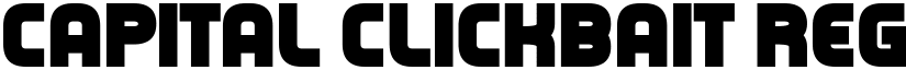 Capital Clickbait Regular font