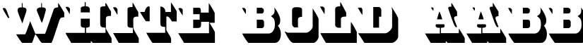 White Bold font