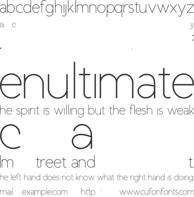 Duase font preview