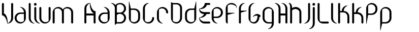 Valium font