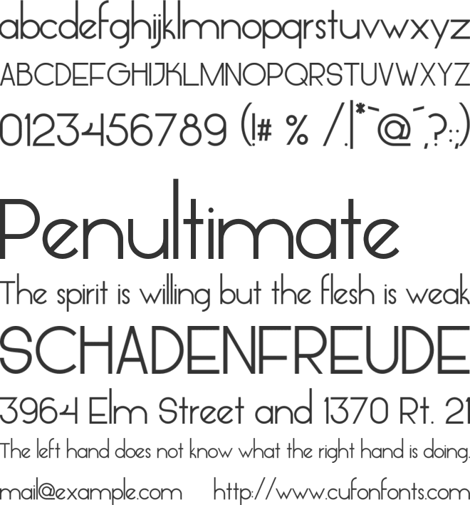 Glasket font preview