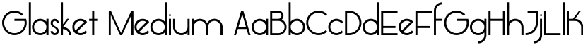 Glasket Medium font
