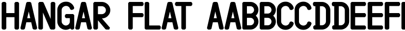 Hangar Flat font