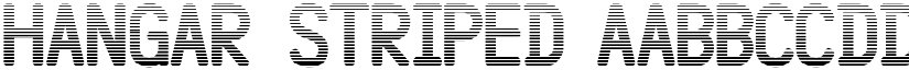 Hangar Striped font