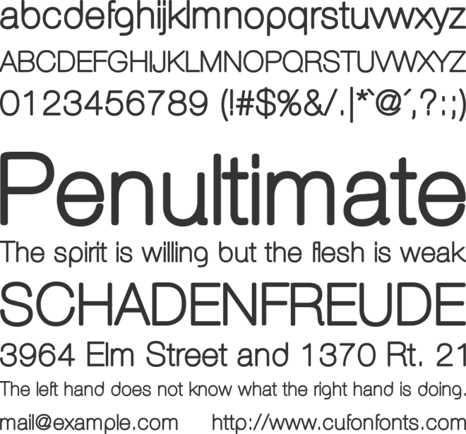 Aovel Sans font preview