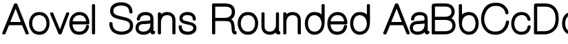 Aovel Sans Rounded font