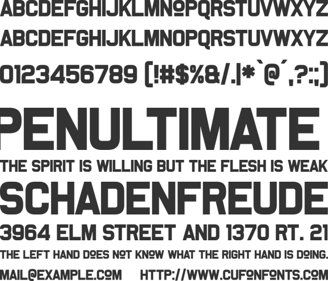 Somerton Dense font preview