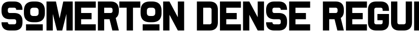 Somerton Dense Regular font