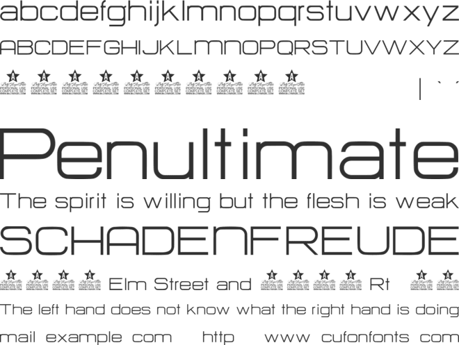 HURTMOLD Personal Use font preview