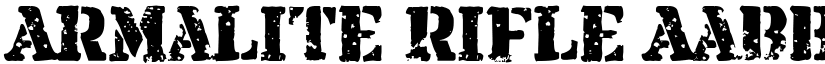 Armalite Rifle font