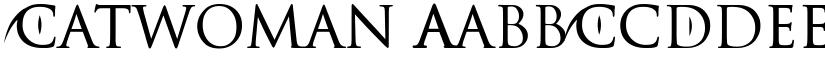 Catwoman font